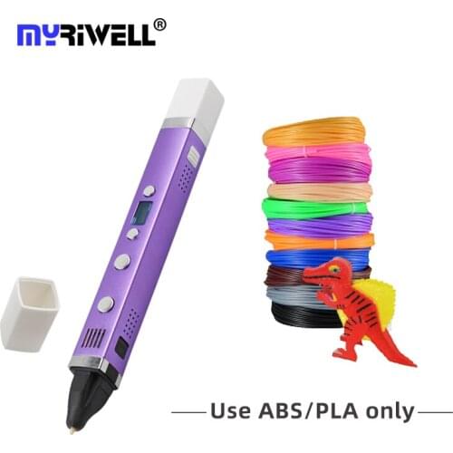 Myriwell 3D Toys Drawing PensSpeed Adjust 3D painting creative best gift pens for kids beginner RP-100C support 1.75mm filaments