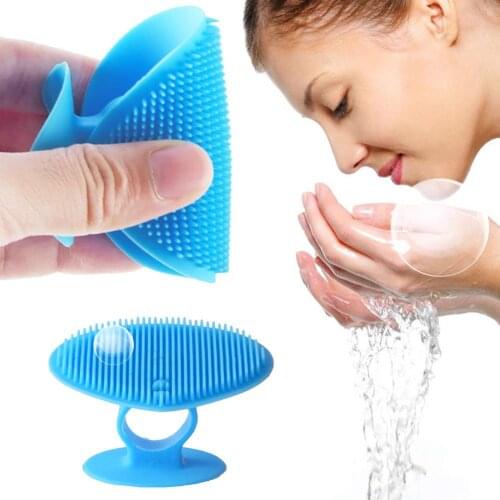 Silicone Beauty Washing Pad Facial Exfoliating Blackhead Face Cleansing Brush Soft Deep Cleaning Facial Cleanser Skin Care Tool