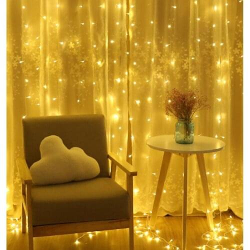 2m*2m 160leds Fairy String Hanging Curtain light Xmas Christmas Wedding Garden party Window Twinkle Lighting Decoration EU220V