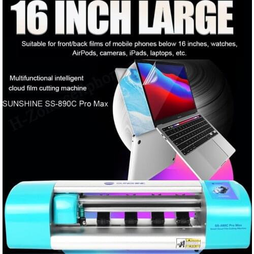 Sunshine SS-890C PRO Max 16 Inch Intelligent Film Cutter For Mobile phone IPad Tablet Notebook Protect Protective Tape Cut Tool
