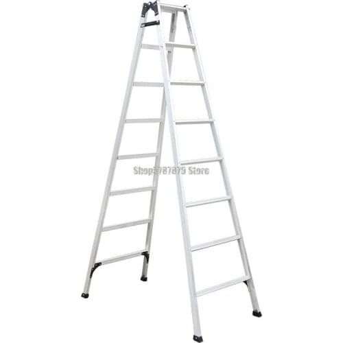 Thickened Aluminum Alloy Dual Purpose Straight Horse Ladder Multi Functional Engineering Ladder Herringbone Folding Staircase At