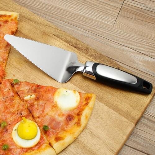 1Pcs 430 Stainless Steel/PP Cheese Spatula Silver Cake Pizza Shovel Geometry Baking Tools Spatula Knife Multi Purpose