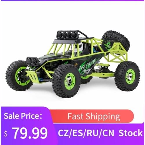 12428 RC Car 4WD 1/12 2.4G 50KM/H High Speed Monster Vehicle Remote Control Car RC Buggy Off-Road Car Vehicle with LED Light
