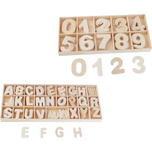 216Pc Wood Letters Alphabet Numbers For DIY Crafts, A-Z, 0-9, Embellishments