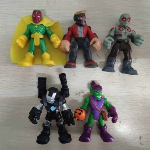 Lot of 5pcs Super Hero Drax Star Lord Vision War Machine Green Goblin Action Figure Villain Heroes Adventure 6.5cm / 2.5inch Toy