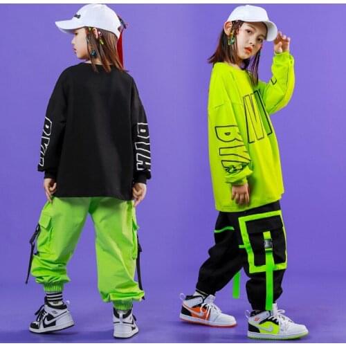 Children Boys Girls 2 Pieces Sets Long Sleeve T-shirt Pants Kids Teenage Tracksuits Streetwear Hip Hop Sportwear Tees Trousers