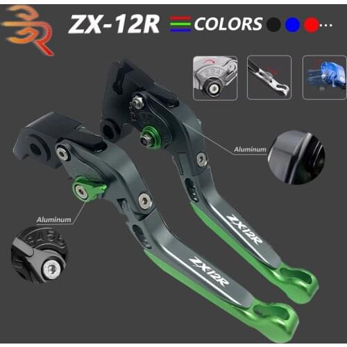 For Kawasaki NINJA ZX12R ZX-12R 2000 2001 2002 2003 2004 2005 Motorcycle CNC Adjustable Folding Extendable Brake Clutch Levers