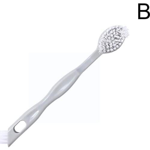 Double-headed Long-handled Shoe Cleaning Brush Portable Special Material For Washing Plastic Shoe Shoes Soft Brush Brush U7X1