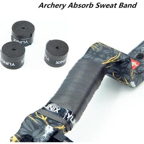 Mounchain Archery Absorb Sweat Band Non-Slip Stretchy Handle Grip Bow Tape Band Wrap for Compound Recurve Bow Arrow Set