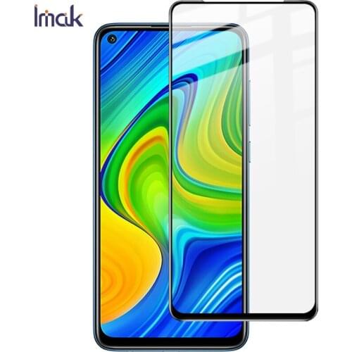Imak Pro+ Sensitive Touch Full Coverage Glass for Redmi Note9 /Redmi 10X 5G /Vivo S1 Tempered Glass by Full AB Glue Adsorb