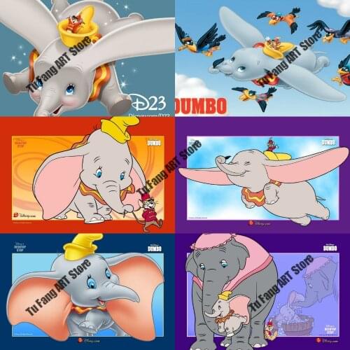 Disney Canvas Painting Wall Art Cartoon Dumbo Posters and Prints Nordic Home Decoration Pictures for Living Kids Home Decor