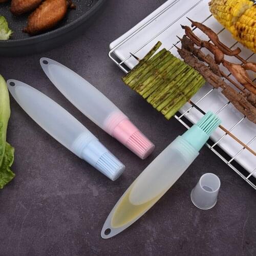 Oil Brushes Basting Barbecue Brush High Temperature Food Silicone BBQ Cooking Baking Tool Oil Bottle Kitchen Gadgets Accessories