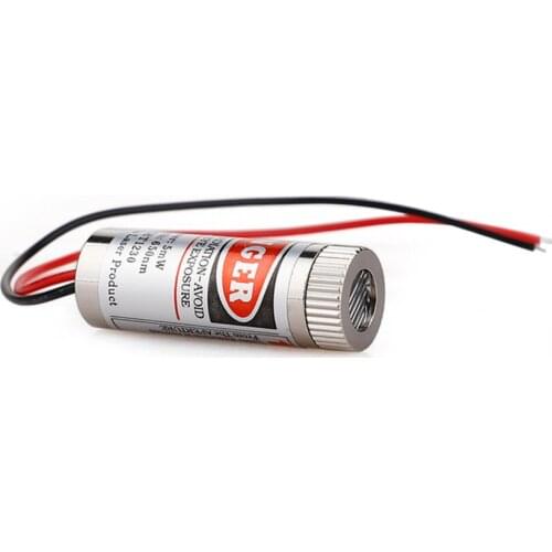 Laser Red Cross Diode Module Focusable Focus Adjustable Lens With Driver Plastic Lens Cross Laser 650nm