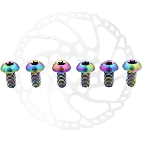 M5*10mm Bicycle Titanium Bolts Holder Screw Rotor T25 Torx Cycling MTB Bike Water