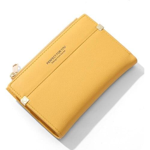 Small Women Wallet 2021 Candy Color Lady Purse Short Brand Designer Female Wallet New Simple Casual Girl Purse Coin Pocket