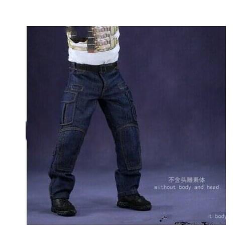 1/6 Tactical Pants Man Male Combat Jeans Clothes 12'' HT Figure Clothes Accessor