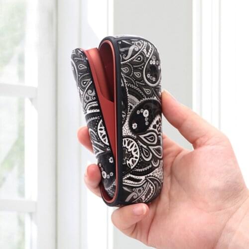 Fashion Black Red Blue Soft Case+Side Cover For IQOS 3 Duo For IQOS 3.0 Carrying Case Protective Sleeve Accessories