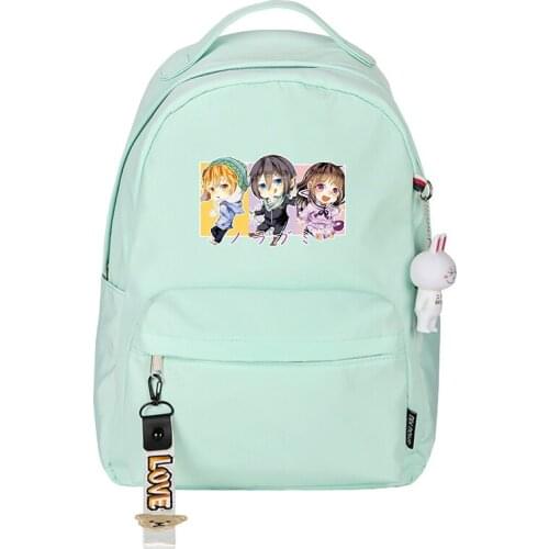Noragami ARAGOTO YATO Anime School Bags Small Bookbag Light Women Backpack Kawaii Travel Bagpack Pink Shouder Bags Cute Rugzak