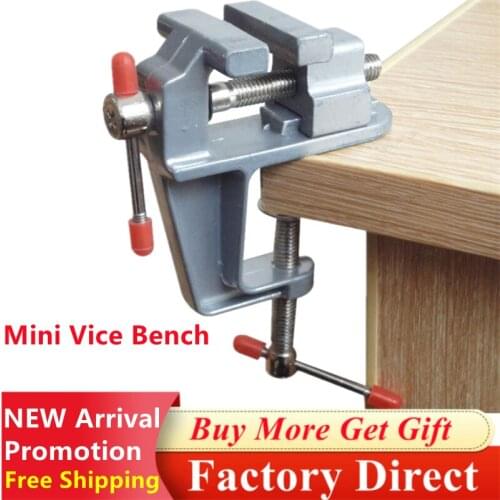 NEW Arrival 3.5" DIY Aluminum Miniature Small Jewelers Hobby Clamp Mini Table Vise Bench Muliti Functional Fixed File Vise Bench