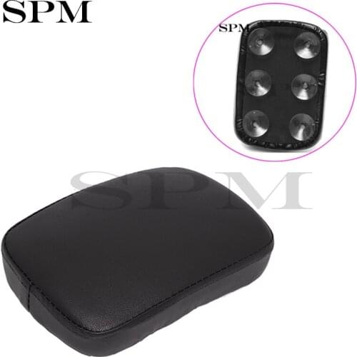 Motorcycle Rear Passenger Seat Cushion Pillion Pad 6/8 Suction Cups for Harley-Davidson Cruiser/Chopper/Bobber