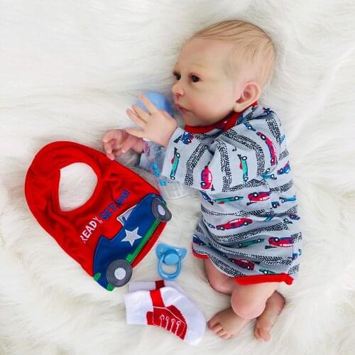 Rich Painting 18 Inch Realistic Reborn Dolls Soft Silicone Babies Doll For Toddler Toy So Truly bebe Alive Reborns