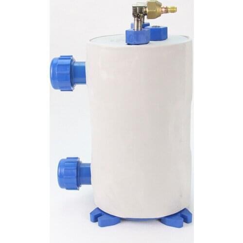 Titanium Tube Thermal Insulation 1P Pure Titanium Heat exhcange Fishpond Evaporator Titanium Barrel Water Foot Titanium Refrig