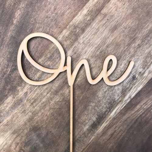 One Cake Topper Birthday Party Newborn 1st first Birthday baby shower Kids Party One Anniversary cake topper Decorations Supplie