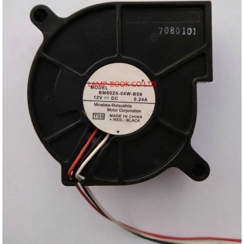 USED BM6025-04W-B59 12V 0.24A FAN FOR PROJECTOR