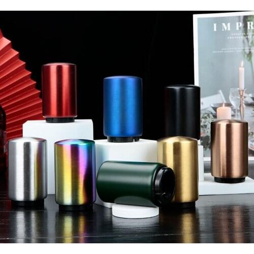 1PCS Automatic Beer Bottle Openers Stainless Steel Push Down Magnetic Opener Wine Gadgets Portable Bar Tools Kitchen Accessories