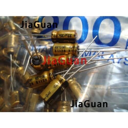 20PCS NICHICON FG 35V22UF 6.3x11MM fine gold 22UF 35V FineGold 22UF35V MUSE Audio Capacitor 22UF/35V