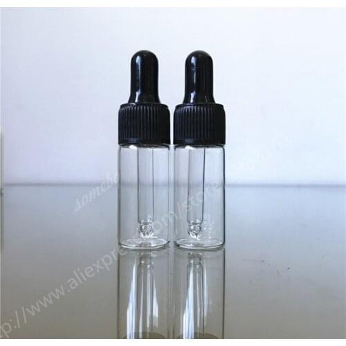 500pcs 10ml Transparent Glass Essential Oils Glass Dropper Bottles 10cc Refillable Clear Glass Bottles Dropper Fragrance Vial