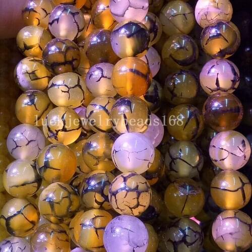 Free Shipping Fashion Jewelry 10mm Beautiful Dragon Veins Carnelian Round Loose Beads 15" FG7063