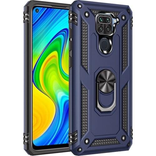 Phone Case For Xiaomi Pocophone X3 NFC Mi Poco X3 Pro Redmi Note 9S 9 Pro 9C 9T Shockproof Armor Car Magnetic Finger Ring Cover