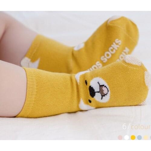 Newborn Infants Anti Slip Knee High Socks Paws With Animal Print Kids Toddler Spring Summer Child Boy Girls Cute Long Sock Baby