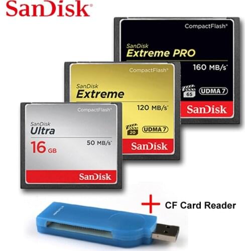CF card SanDisk Memory Card CF card extreme PRO 16GB 32GB 64GB 128GB High Speed compact flash card for DSLR and HD Camcorder