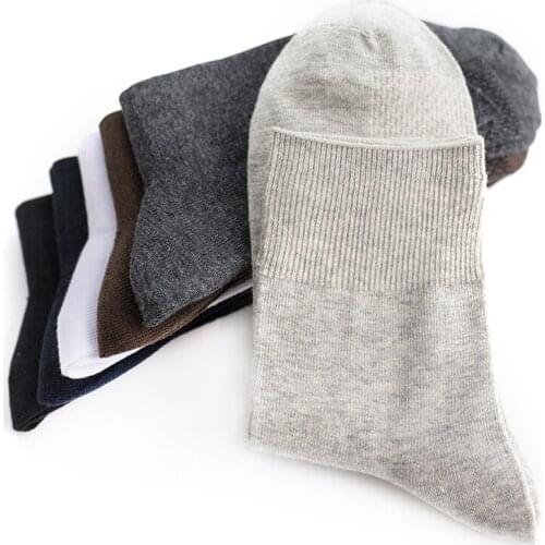 Mens Spring Summer Thin Cotton Loose Mouth Casual Deodorant Breathable Tube socks