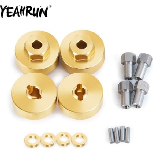 YEAHRUN SCX24 Brass Counterweight Kit for 1/24 Axial SCX24 AXI90081 AXI00001 AXI00002 RC Wheels Balance Weight