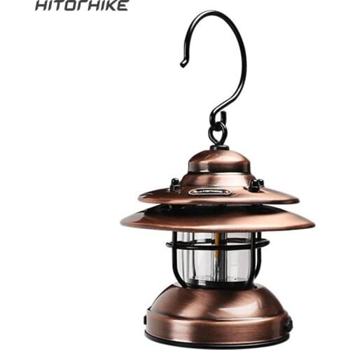 Hitorhike wholesale portable outdoor light small retro lamp lightweight brightness camping lantern