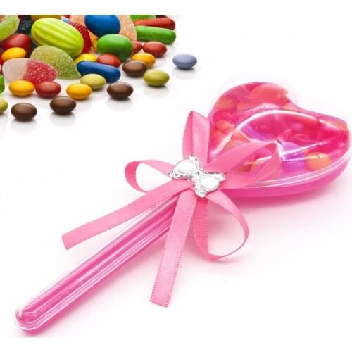 Pink Candy Box Birthday Baby Shower Wedding Event Party Supplies Lollipop For Guest Plastic Transparent Green Candy Box Gift Bag