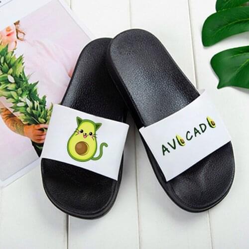 Women Slippers Summer Beach shoes Ladies avocado Thicken Home Indoor slipper Non-slip Outdoor Slides Bathroom Shoes Ladies 2021