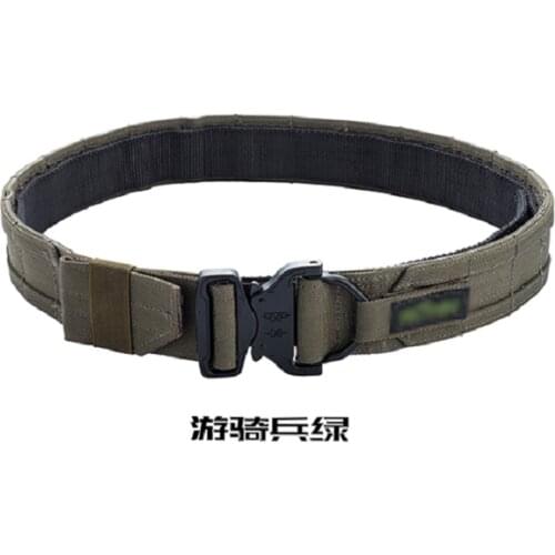 TICAL Tactical MOLLE CS Outdoor Military Army Fighter Belt RG Hunting Shooter Belt Double Layer Hard
