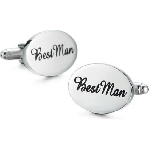 High Quality Cufflinks Elliptical modeling best man Gemelos Men Business Cuff links Wholesale Jewelry Drop Shipping