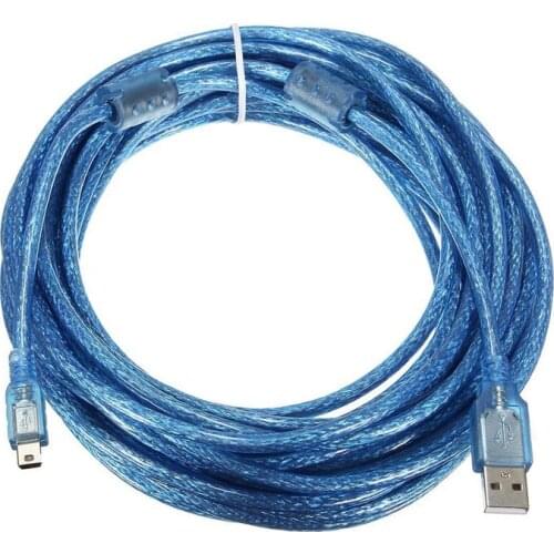 10M USB 2.0 A Male to Mini 5Pin Male Sync Data Charger Extension Cable Lead Cord