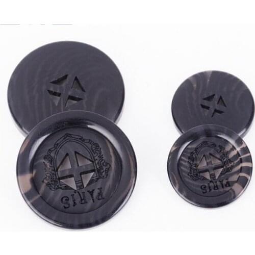 10pcs/lot Four-hole high-grade DIY sewing accessories black suit formal wear coat windbreaker fashion buckle