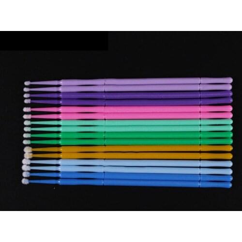 100Pcs Disposable Micro Eyelash Extension Applicator Mascara Brush Stick Swabs Individual Cotton Swab Makeup Brushes Swab