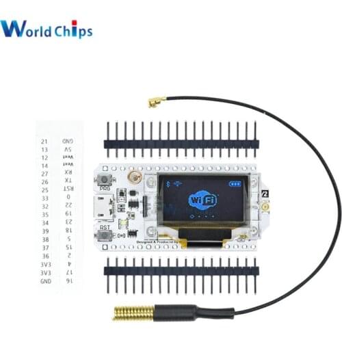 2PCS 433MHZ SX1278 ESP32 LoRa 0.96 Inch Blue OLED Display Bluetooth WIFI Lora Kit 32 Development Board for Arduino