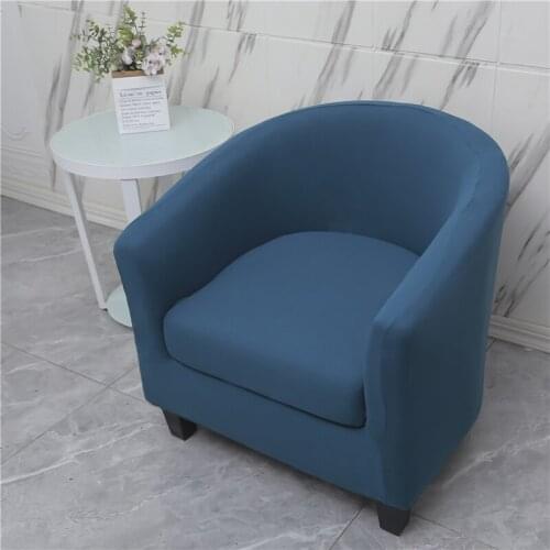 2Pcs/Set Arc Seat Sofa Cover for Living Room Spandex Split Style Tub Club Chair Slipcover With Cushion Cover Furniture Protector