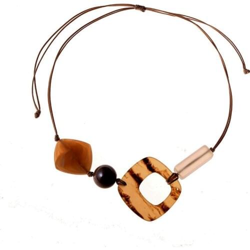 2020 Long Cute Resin Pendant Necklace Women Charm Neckless Collares Fashion Trendy Punk Jewerly Accessories Rope Chain one Piece