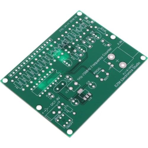 AIMOMETER 1Hz-75MHz Frequency Counter 7V-9V 50mA DIY Kit Cymometer Module Tester Meter