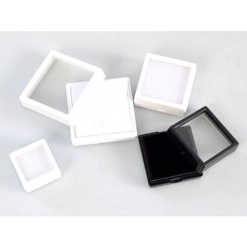 Acrylic Gemstone Display Box Jewelry Box Container with Clear Top Lids for Gem, Coins, Beads and Jewelry